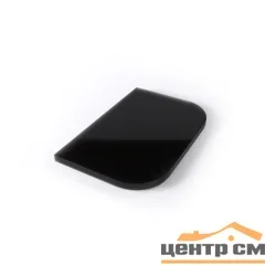 Лист стеклянный напольный под печь BLACK 600х400х8мм