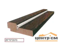 Стойка дверной коробки ВДК дуб шенон с уплотнителем 70х26х2070, МДФ (лайт)