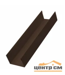 Забор-жалюзи стойка 60*40, Милан, Токио Полиэстер двухсторонний RAL 8017 (шоколад), длина 1.57 м.п.