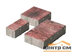 Плитка тротуарная Новый город Фламинго (3 элем.80*160*60, 160*160*60, 240*160*60) Color mix верхний прокрас, белый цемент СИЯН (8,294 м2/поддон-11ря)