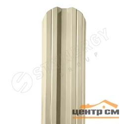 Штакетник металлический STYNERGY М-образный двусторонний фигурный 0.45 мм, PE RAL 1015 (светлая слоновая кость), ширина 108мм, длина 1 м.п.