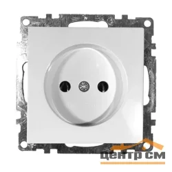 Розетка 1-местная (механизм) СП STEKKER Катрин без заземления (GLS10-7109-01) белый