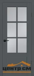 Дверь PROFILO PORTE ПСЦ-43 "Classic" стекло сатинат, графит 60