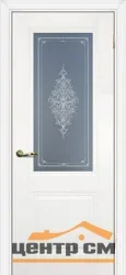 Дверь PROFILO PORTE ПСЦ-27 "Classic" стекло белый сатинат с рисунком, магнолия 80