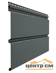 Сайдинг Docke Премиум (D6S, Брус) графит L=3.6м, H=0.3м (пл=1.08м2)