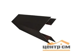 Планка угла внешнего сложного Принт Элит Кофейное дерево TwinColor для М/сайдинга Блок-Хаус новый 2м.п.
