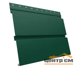 М/сайдинг Квадро брус (GL) Полиэстер RAL6005 (зелёный мох) толщина 0,45мм, размер 0,34*0.8 м.п. (в пленке)