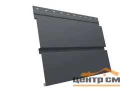 М/сайдинг Квадро брус (GL) Драп RAL7024 (мокрый асфальт) толщина 0,45мм, размер 0,34*2.57 м.п. (в пленке)