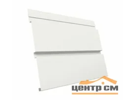М/сайдинг Квадро брус (GL) Полиэстер RAL9003 (сигнально-белый) толщина 0,45мм, размер 0,34*1.5 м.п. (в пленке)