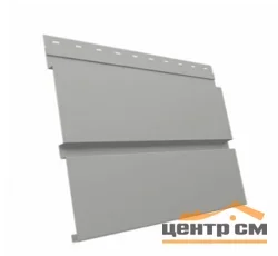 М/сайдинг Квадро брус (GL) Полиэстер RAL9006 (светлый алюминий) толщина 0,45мм, размер 0,34*1.5 м.п. (в пленке)