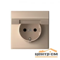 Механизм розетки одноместный СП ArtGallery 16А IP20 с заземлением, защ. шторки с крышкой песочный SE GAL001246