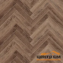 Ламинат виниловый водостойкий SPC CRONAPLAST 4V Елка/Herringbone 42 класс Дуб Тулуза 640*128*4.5 мм (с фаской)