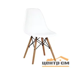 Стул пластиковый, БЕЛЫЙ-7521, каркас бук, GH801/DC111