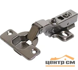 Петля мебельная полунакладная с доводчиком STAHIBURO 1110, Clip-On, 2шт черная