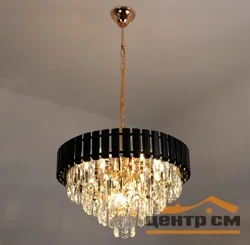 Люстра SANDRA 8хЕ14-480х905-BKGD/CRYSTAL-220-IP20