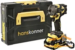 Гайковерт ударный бесщеточный Hanskonner PLATINUM 18В, 1BatterySystem, 420Нм,1/2",1x4Ач,кейс