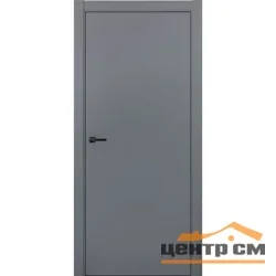 Дверь ДВЕРИ РЕГИОНОВ СИЛК глухая графит (аналог RAL 7012), 90 ПЭТ (кромка ABS черная)