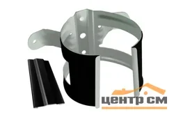 Кронштейн трубы на дерево Optima, 90мм, RAL 9005