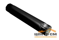 Труба круглая соединительная Optima, 90мм, 1м RAL 9005