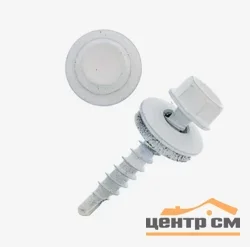 Саморез кровельный 4,8x70 сверло №1 (сигнально-белый) RAL 9003 (уп 100шт) Bh
