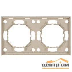 Рамка двухместная ЭРА Arktik шампань арт.16-5002-04